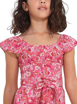 Top Mayoral Printed Rosa per Bambina