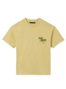 T-Shirt Mayoral Palm Island Giallo per Bambino
