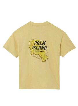 T-Shirt Mayoral Palm Island Giallo per Bambino