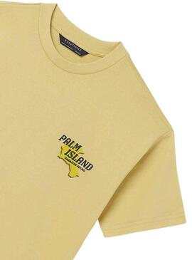 T-Shirt Mayoral Palm Island Giallo per Bambino