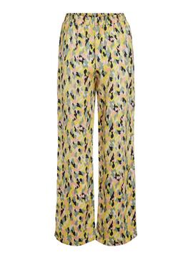 Pantaloni Vila Soffy Giallo per Donna