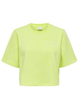 T-Shirt Only Sasja Giallo per Donna