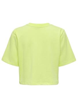 T-Shirt Only Sasja Giallo per Donna