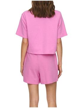 T-Shirt Only Sasja Rosa per Donna