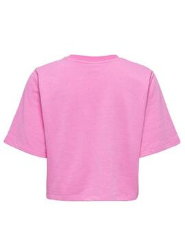 T-Shirt Only Sasja Rosa per Donna