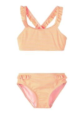 Bikini Name It Ziline Arancione per Bambina