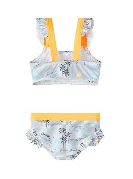 Bikini Name It Zerta Blu Navy e Bianco Bambina