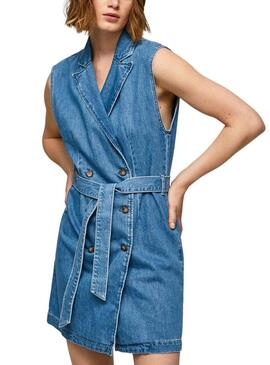 Vestito Pepe Jeans Carmen Blu per Donna