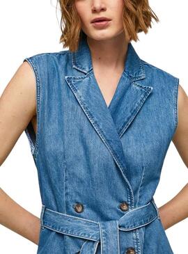 Vestito Pepe Jeans Carmen Blu per Donna