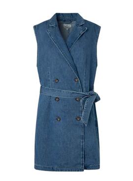 Vestito Pepe Jeans Carmen Blu per Donna