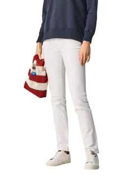 Pantaloni Jeans Pepe Jeans Grazia Bianco Donna