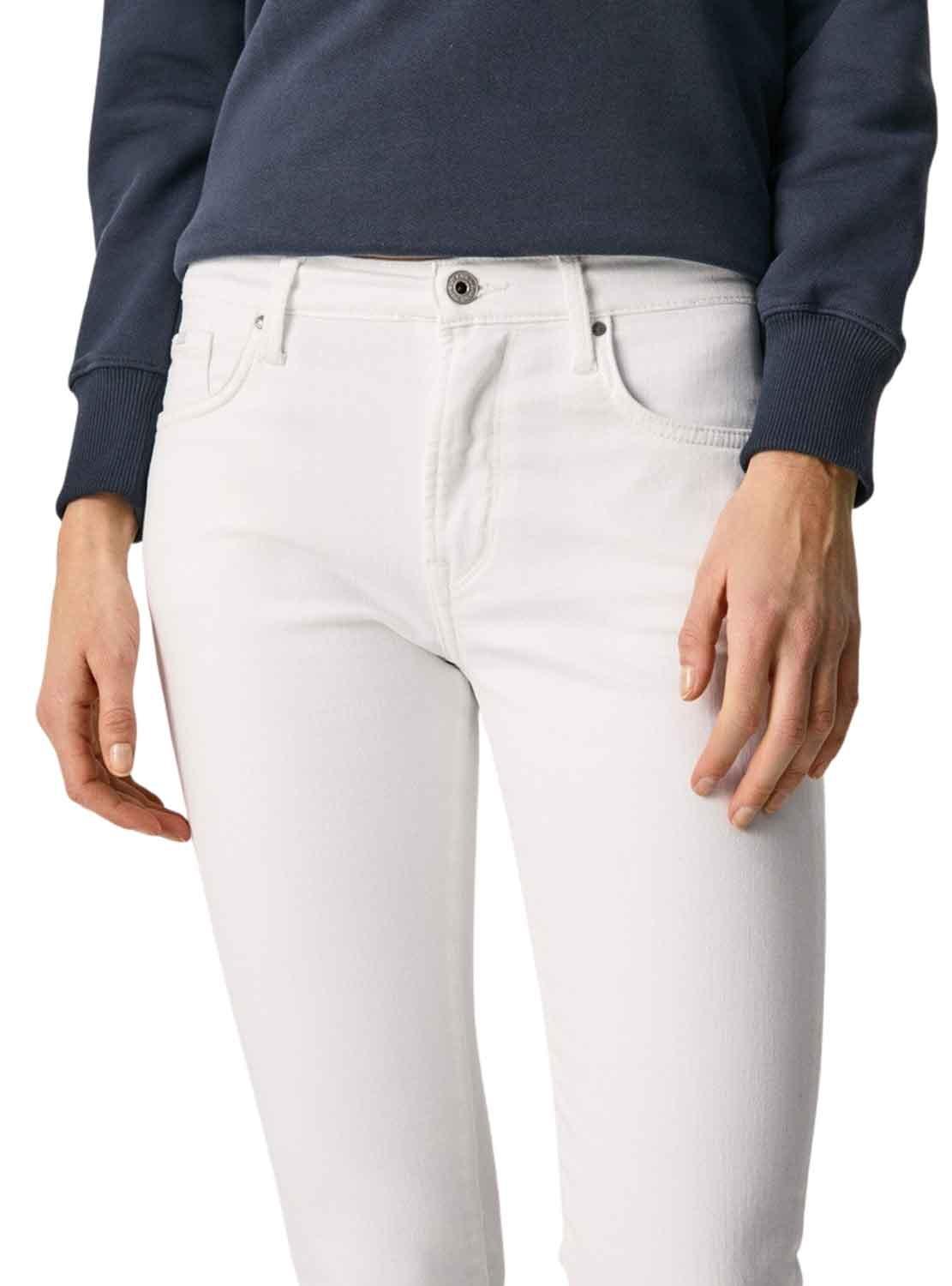 Pantaloni Jeans Pepe Jeans Grazia Bianco Donna