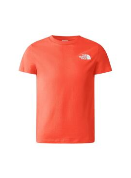 T-Shirt The North Face Dome Arancione per Bambino