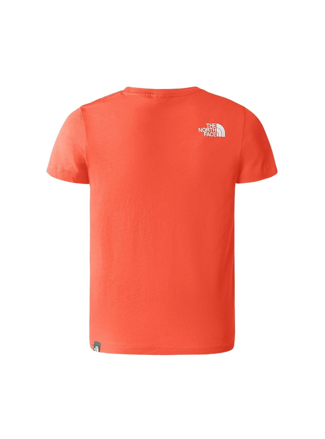 T-Shirt The North Face Dome Arancione per Bambino
