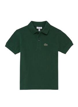 Polo Lacoste Classic Fit Verde per Bambino