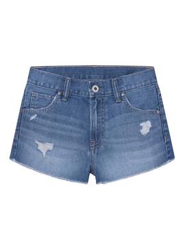 Shorts Pepe Jeans Patty Blu Claro per Bambina