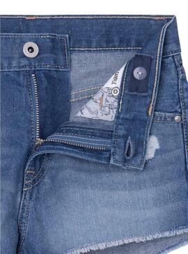 Shorts Pepe Jeans Patty Blu Claro per Bambina