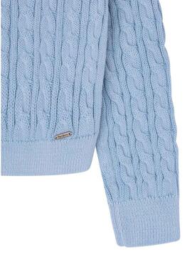 Pullover Pepe Jeans Cora Blu per Bambina