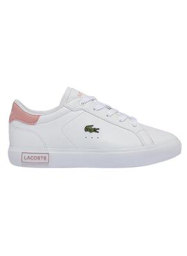 Sneakers Lacoste Powercourt Bianco per Bambina