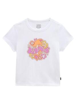 T-Shirt Vans Resort Bianco per Donna