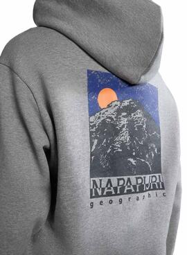 Felpa Napapijri Mataje Grigio Uomo e Donna