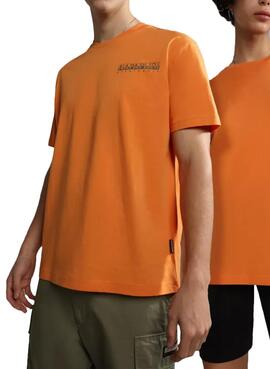 T-Shirt Napapijri Ambra Arancione Uomo e Donna