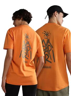 T-Shirt Napapijri Ambra Arancione Uomo e Donna
