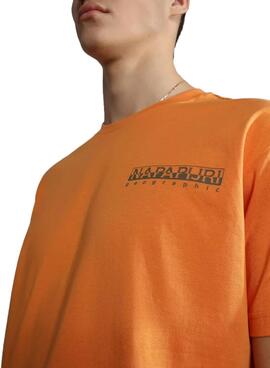 T-Shirt Napapijri Ambra Arancione Uomo e Donna