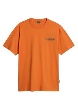 T-Shirt Napapijri Ambra Arancione Uomo e Donna