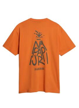 T-Shirt Napapijri Ambra Arancione Uomo e Donna