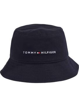 Cappello Tommy Hilfiger Space Blu Navy per Bambino e Bambina