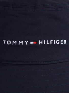 Cappello Tommy Hilfiger Space Blu Navy per Bambino e Bambina