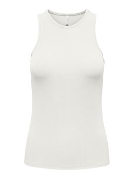 Top Only Belia Bianco per Donna