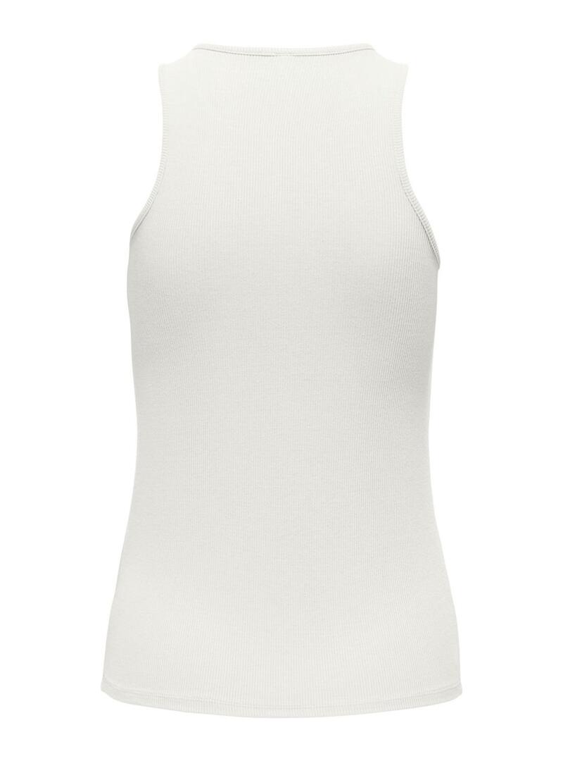 Top Only Belia Bianco per Donna