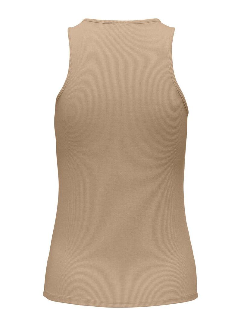 Top Only Belia Marrone per Donna