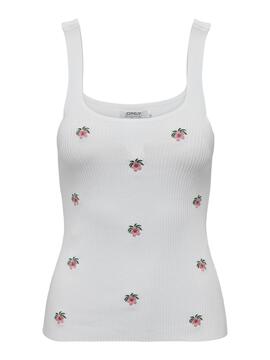 Top Only Lula Bianco per Donna