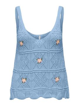 Top Only Ariba Blu per Donna