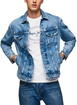 Giubbotto Denim Pepe Jeans Pinners Blu Uomo