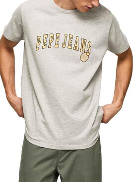 T-Shirt Pepe Jeans Ronell Grigio per Uomo