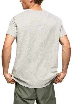 T-Shirt Pepe Jeans Ronell Grigio per Uomo