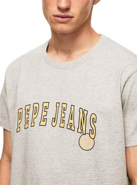 T-Shirt Pepe Jeans Ronell Grigio per Uomo