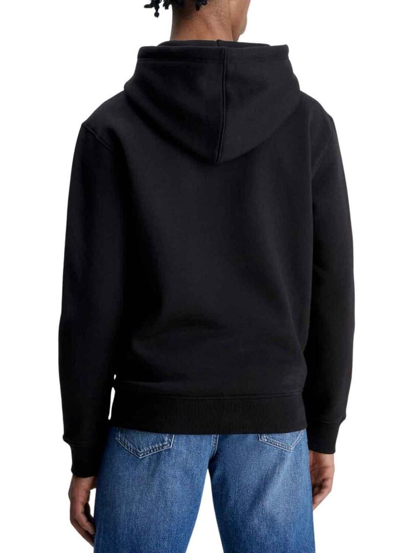 Felpa Calvin Klein Hoodie Nero per Uomo