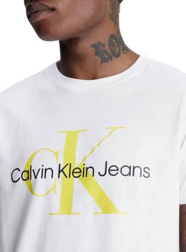 T-Shirt Calvin Klein Seasonal Bianco Uomo