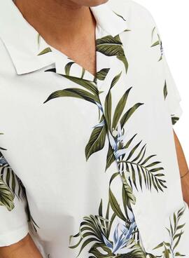 Camicia Jack & Jones Tropic Bianco per Uomo