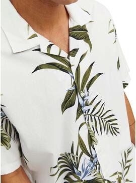 Camicia Jack & Jones Tropic Bianco per Uomo