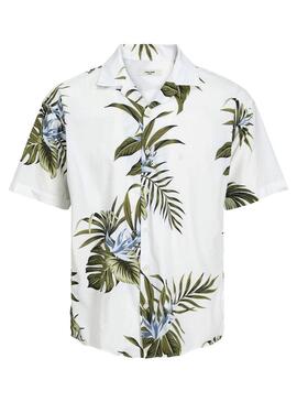 Camicia Jack & Jones Tropic Bianco per Uomo