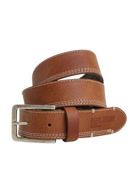 Cintura Pepe Jeans Freddy Belt Marrone per Uomo