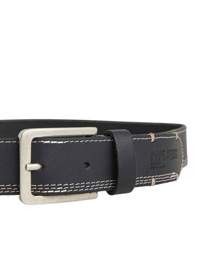 Cintura Pepe Jeans Freddy Belt Nero per Uomo