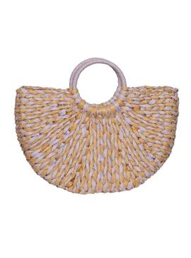 Borsa Pieces Katti Beige per Donna