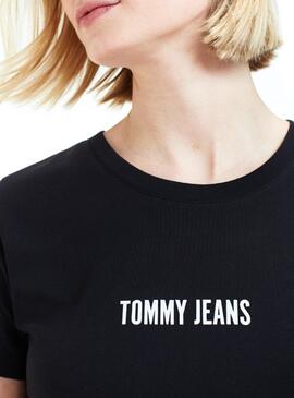T-Shirt Tommy Jeans Stay Wild Black Donna